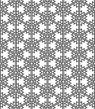 patrón abstracto sin costuras en blanco y negro. fondo y telón de fondo. diseño ornamental en escala de grises. vector