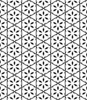 patrón abstracto sin costuras en blanco y negro. fondo y telón de fondo. diseño ornamental en escala de grises. vector