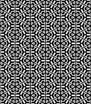 patrón abstracto sin costuras en blanco y negro. fondo y telón de fondo. diseño ornamental en escala de grises. vector