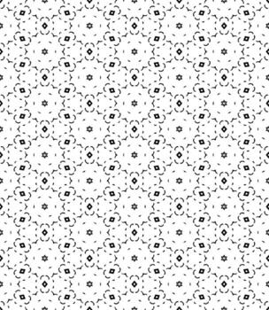 patrón abstracto sin costuras en blanco y negro. fondo y telón de fondo. diseño ornamental en escala de grises. vector