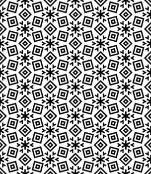 patrón abstracto sin costuras en blanco y negro. fondo y telón de fondo. diseño ornamental en escala de grises. vector
