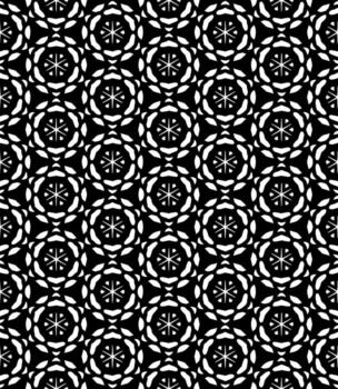 patrón abstracto sin costuras en blanco y negro. fondo y telón de fondo. diseño ornamental en escala de grises. vector