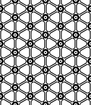 patrón abstracto sin costuras en blanco y negro. fondo y telón de fondo. diseño ornamental en escala de grises. vector