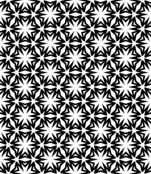patrón abstracto sin costuras en blanco y negro. fondo y telón de fondo. diseño ornamental en escala de grises. vector