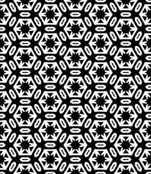 patrón abstracto sin costuras en blanco y negro. fondo y telón de fondo. diseño ornamental en escala de grises. vector