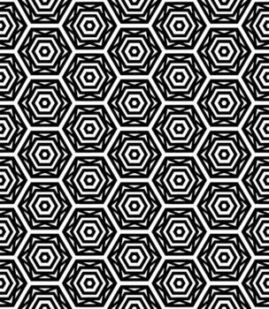 patrón abstracto sin costuras en blanco y negro. fondo y telón de fondo. diseño ornamental en escala de grises. vector