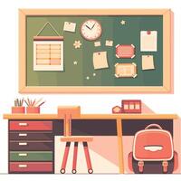 back to school - bag, book and pen vector