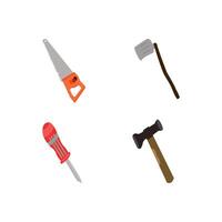 multipurpose building tools set vector