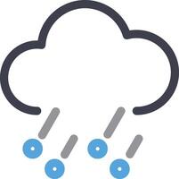 Hail rain icon vector