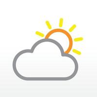Cloudy at Daytime Icon Illustrator vector