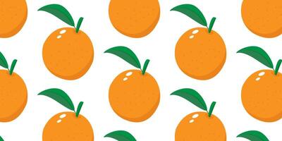Orange fruit pattern in minimalist style. illustration. vector