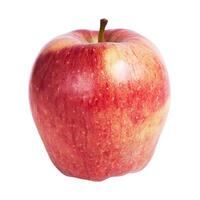 Apple red with yellow isolate on a white background. photo