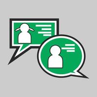 Communication concept with icon design, illustration 10 eps graphic. vector