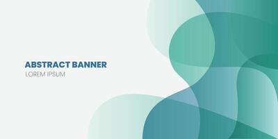 flat design modern Abstract wave banners background with gradient color vector