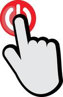 Hand Finger Touch, Swipe, Click, Press and Tap icon vector