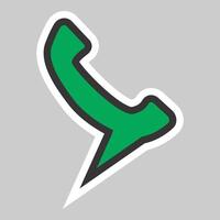 Communication concept with icon design or telephone and speech bubble illustration 10 eps graphic. vector