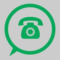 Communication concept with icon design or telephone and speech bubble illustration 10 eps graphic. vector