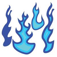 Fire flames icon. Flat illustration of fire flames icon for web design vector