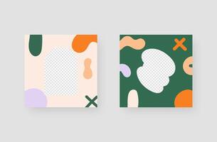 Social media post background. Minimalistic trendy backgrounds for branding, social media post, banner, cover, card. vector