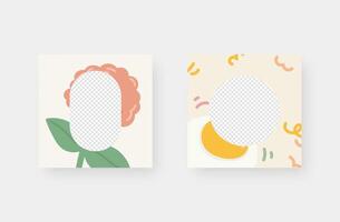 Social media post background. Minimalistic trendy backgrounds for branding, social media post, banner, cover, card. vector