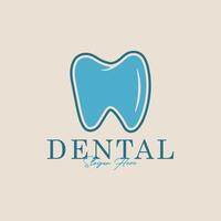dental logo icon and symbol, teeth logo illustration minimalist design. vector