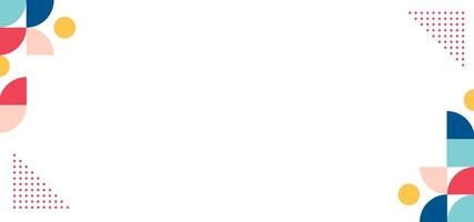A colorful background with a white border vector