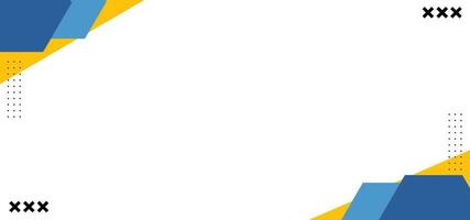 A blue and yellow striped background with a white background. The stripes are in a zigzag pattern vector
