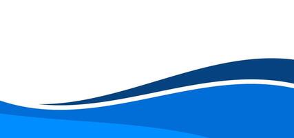 A blue and white wave with a white background vector
