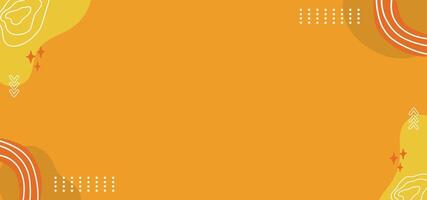 yellow abstract shapes background. great for banner, presentation, poster, wallpaper, website vector