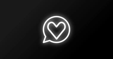 Heartbeat Chat Icon Animation. Health Message Symbols, Speech Bubbles or Love Illustrations for Web Communication, Cardiogram Data Analysis, Emergency Diagnosis, Quick Tips and Anxiety Consultations video