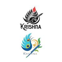 Jamastami krishna illustration design vector