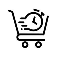 Flash sale design icon isolated on white background. vector