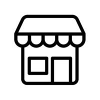 Store icon design. Perfect for e-commerce applications, inventory management and sales transactions. Universal symbol for shop and shopping function. vector