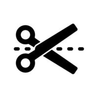 scissor design icon in trendy flat style isolated on white background. vector