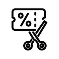 Discount design icon isolated on white background. vector