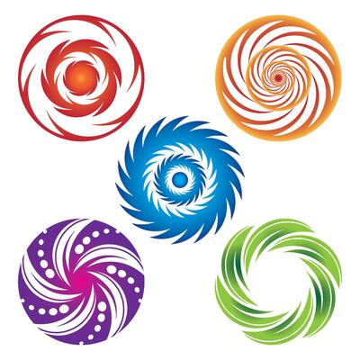 vortex symbol illustrator abstract icon logo template design, vortex logo