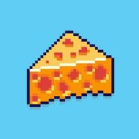 Pixel art cheese game asset design vector