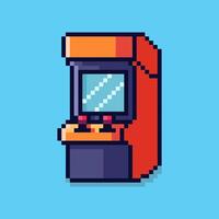 Pixel art arcade machine game asset design vector