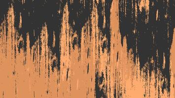 Abstract Orange Grunge Rough Texture In Black Background vector