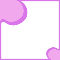 Social media post templates, frame border with wave and fluid shape background. png