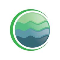 simple and creative globe logo design vector