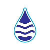 fresh blue water drop design vector