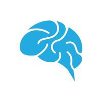 digital brain system innovation logo design vector