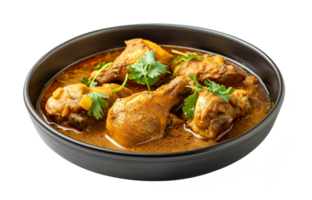 Fresh Chicken Curry isolated on transparent background png