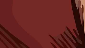 Aesthetic abstract composition with much unique combination of shapes and red colors vector