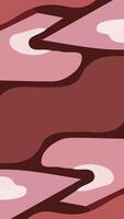 Aesthetic abstract composition with much unique combination of shapes and brown colors vector