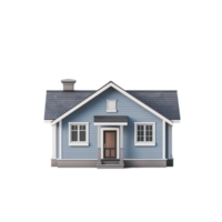 3d model of tiny house Isolated on transparent background png