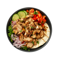 Chicken Shawarma isolated on transparent background png