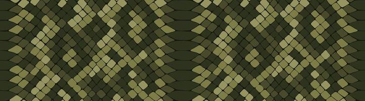 Snake skin, reptile camouflage pattern for fabric design. Animal print, seamless python texture. Abstract leather background vector