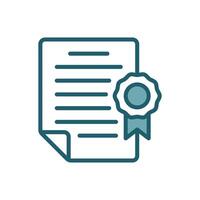 certificate icon design template simple and clean vector
